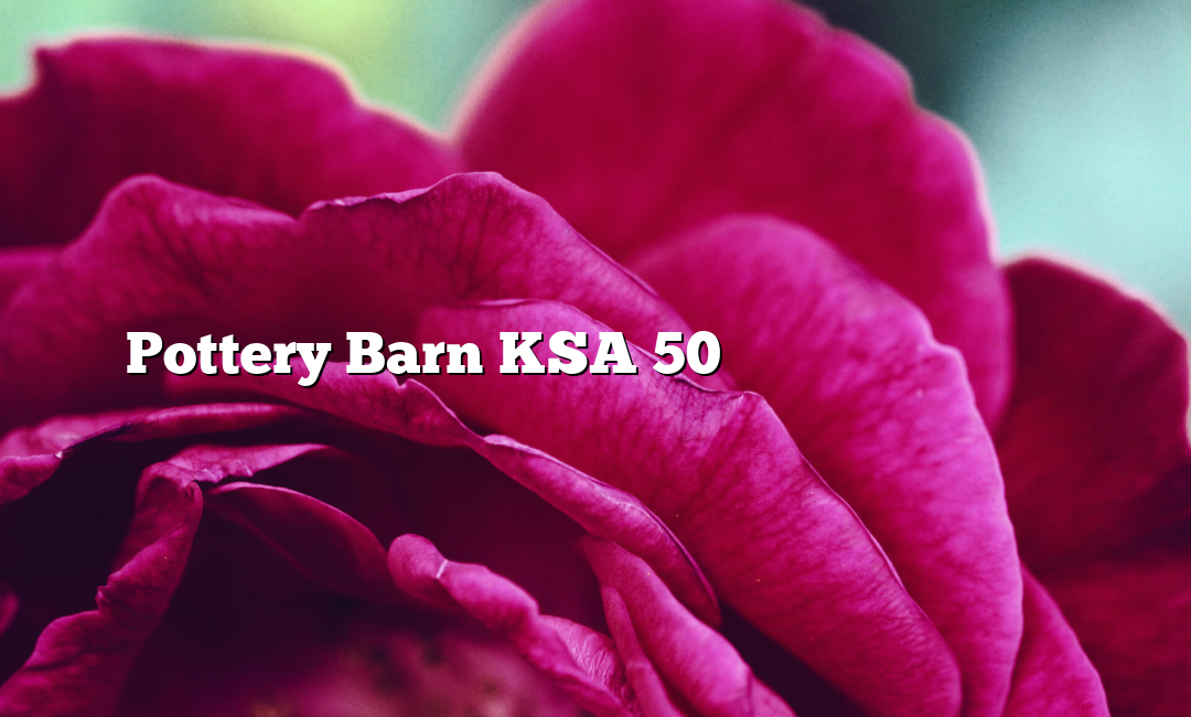 Pottery Barn KSA 50٪ من الصفقات والقسائم